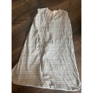 Baby Sleep Sack Wearable Blanket Blue Brown Chevron Pattern medium Miracle sleep